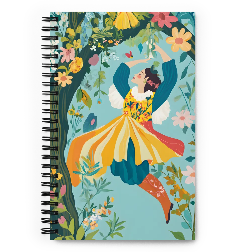 Dancing in Nature's Embrace | Spiral Notebook