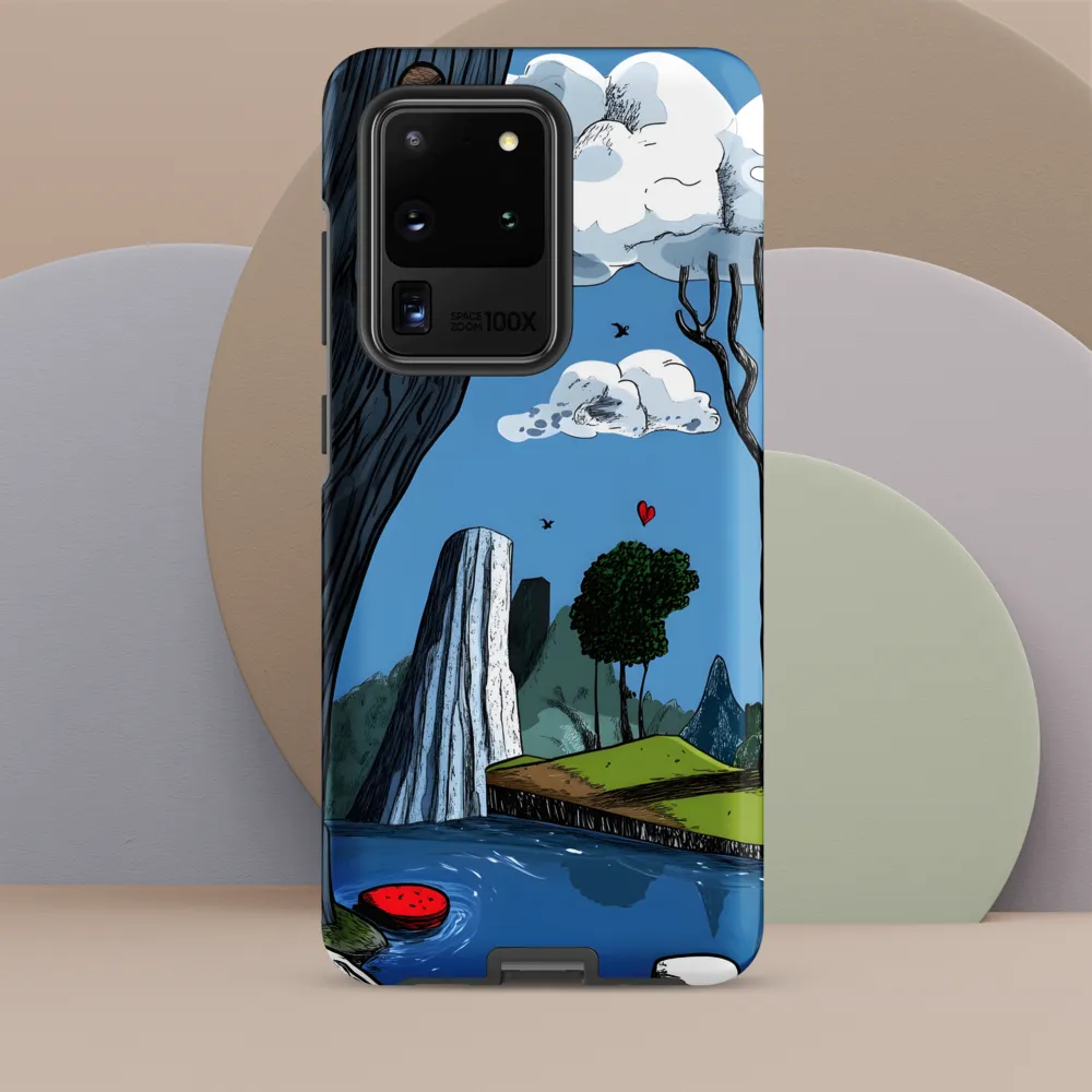 Whimsical Cliffside Reflections