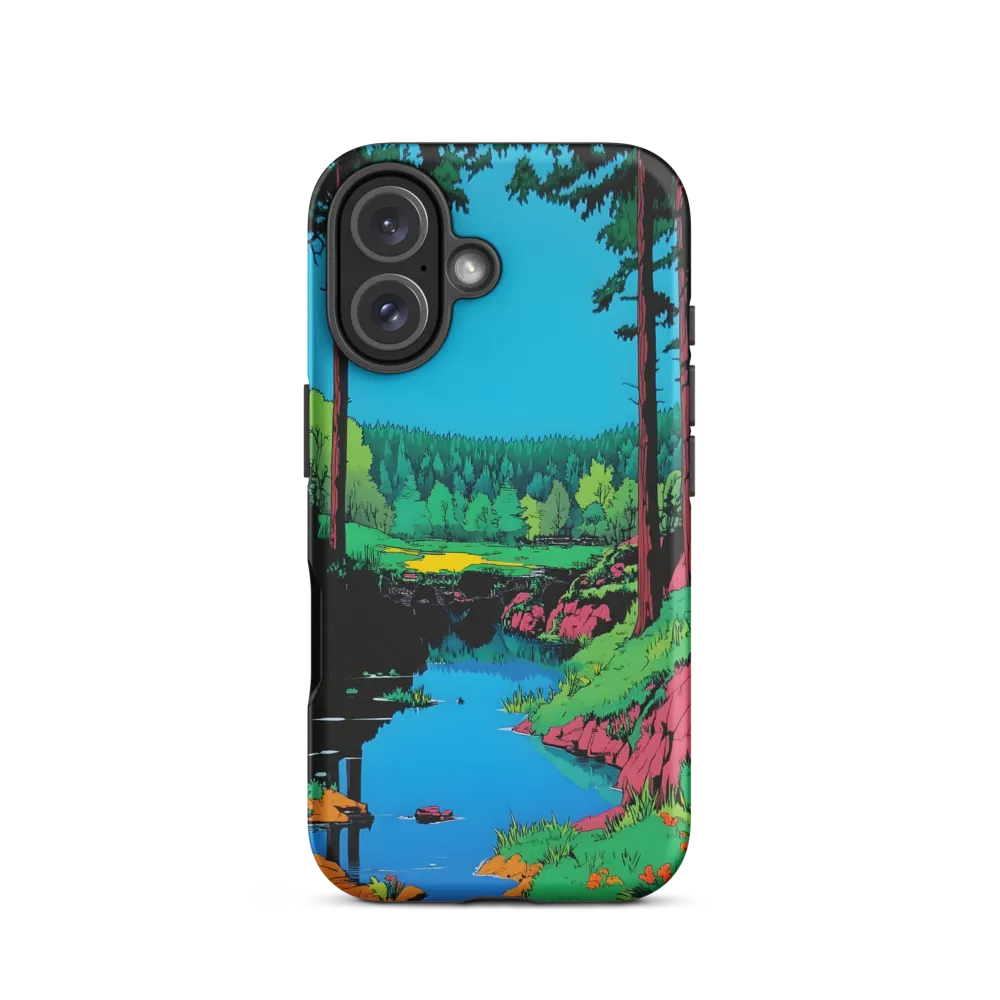 Tranquil Reflections: A Vibrant Landscape | Phone Case