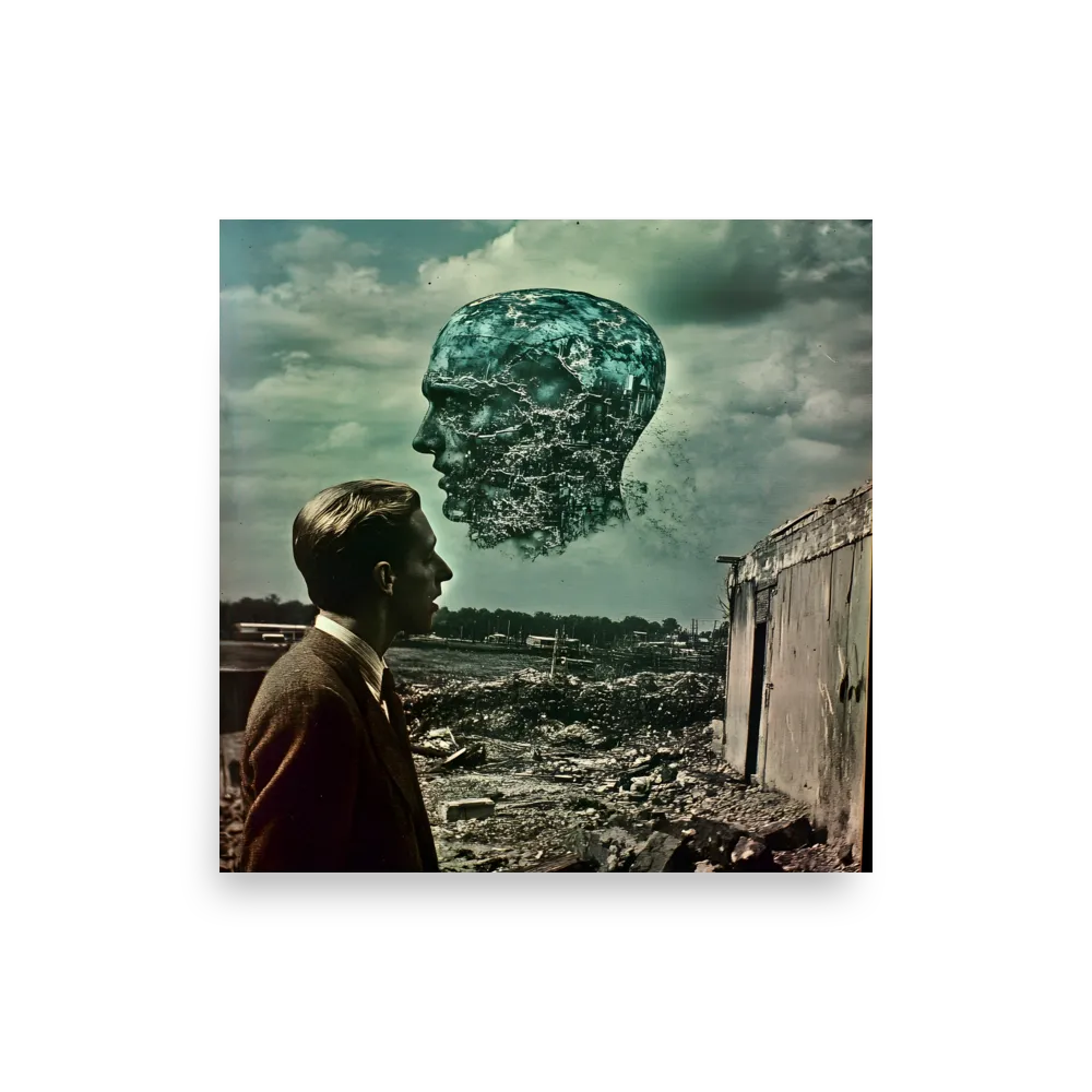 Ethereal Reflections: Identity in a Fragmented World | Poster | 14″×14″