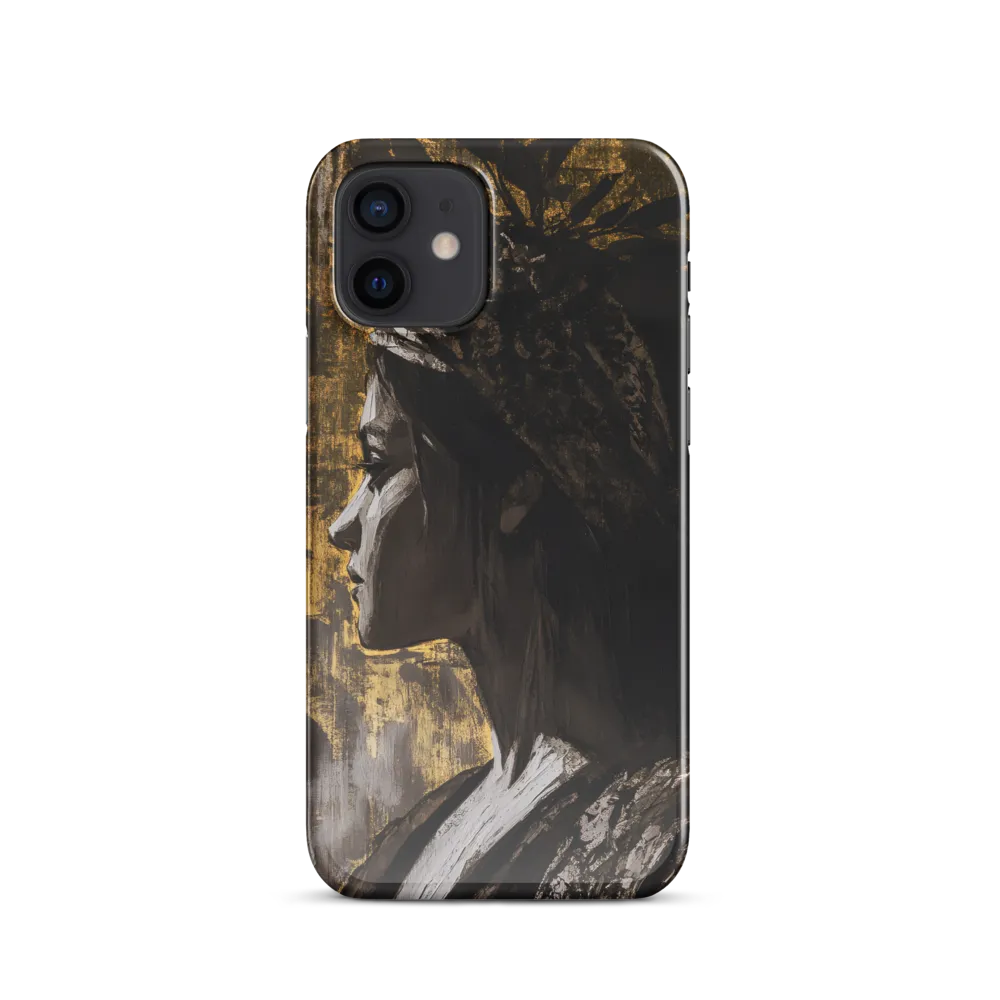 Golden Elegance: A Modern Profile Portrait
