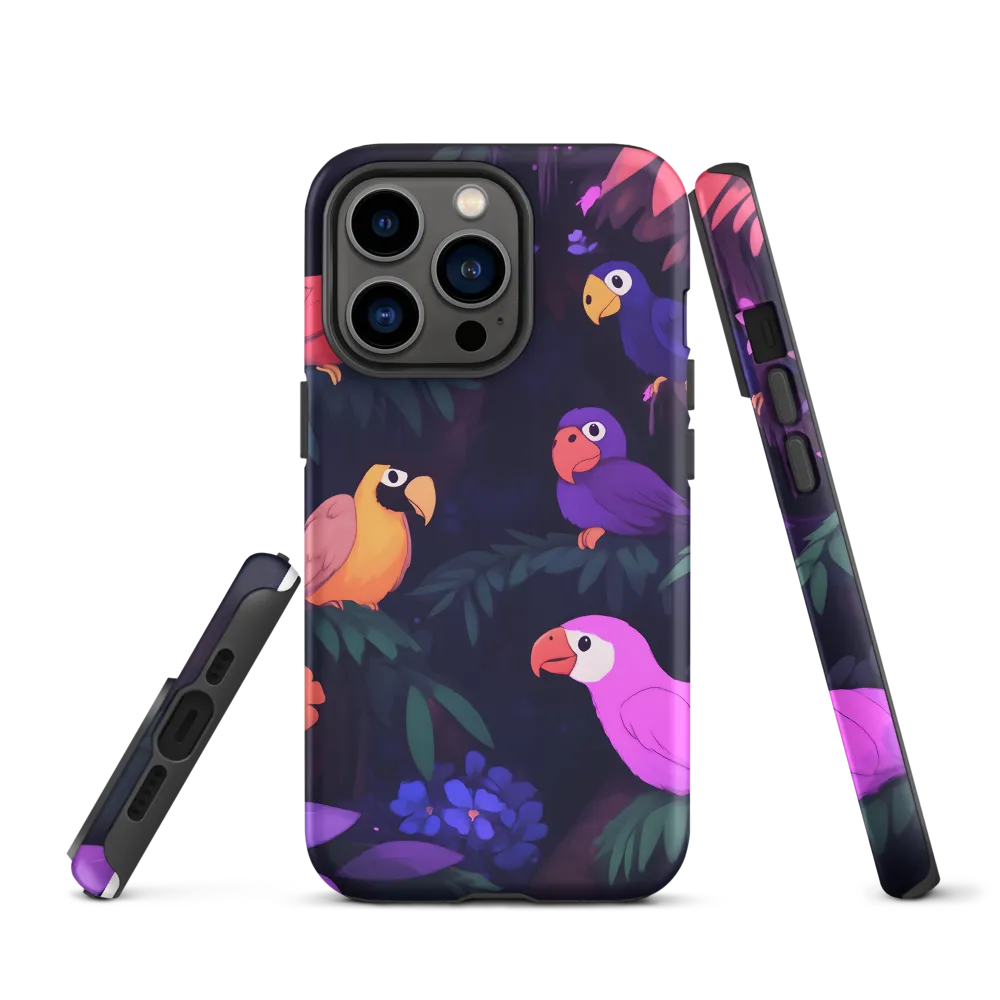 Tropical Parrot Playground | Phone Case |  13 Pro | Tough Case | Matte