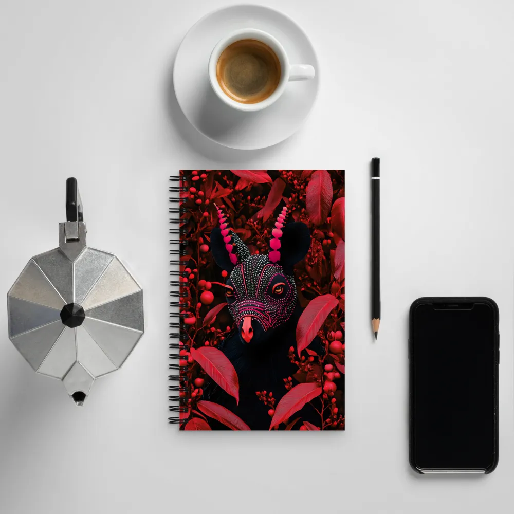 Mystique in Red | Spiral Notebook