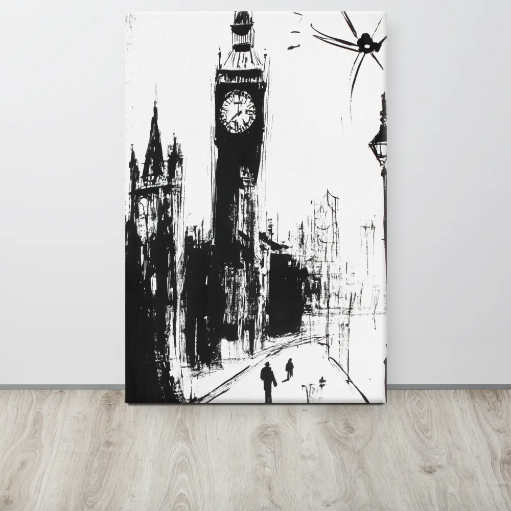 Clock Tower in Motion | Canvas | 24″×36″