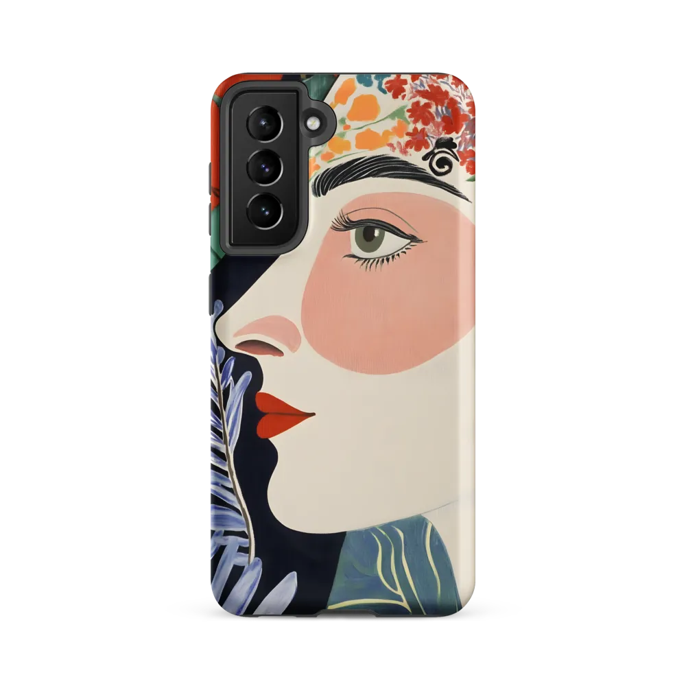 Floral Serenade: A Modern Portrait