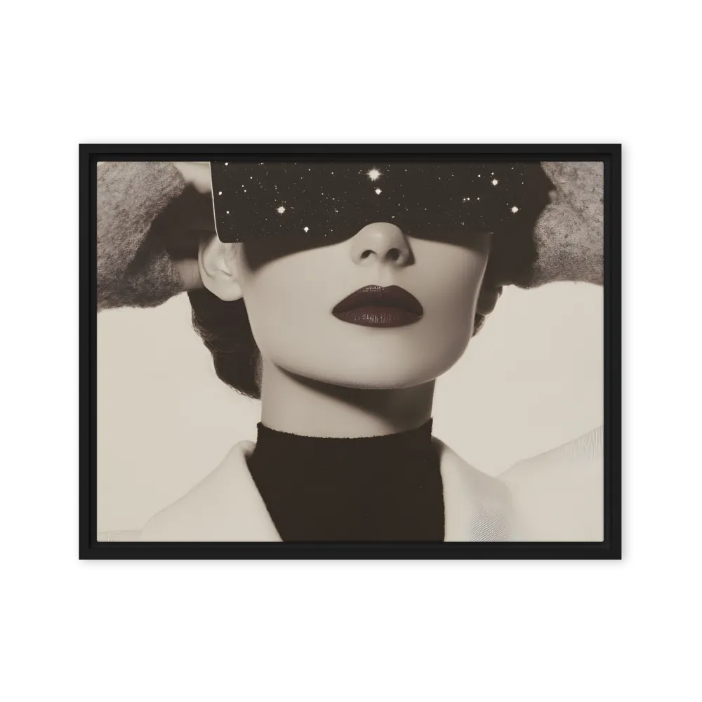 Celestial Elegance | Canvas with Black Frame | 18″×24″