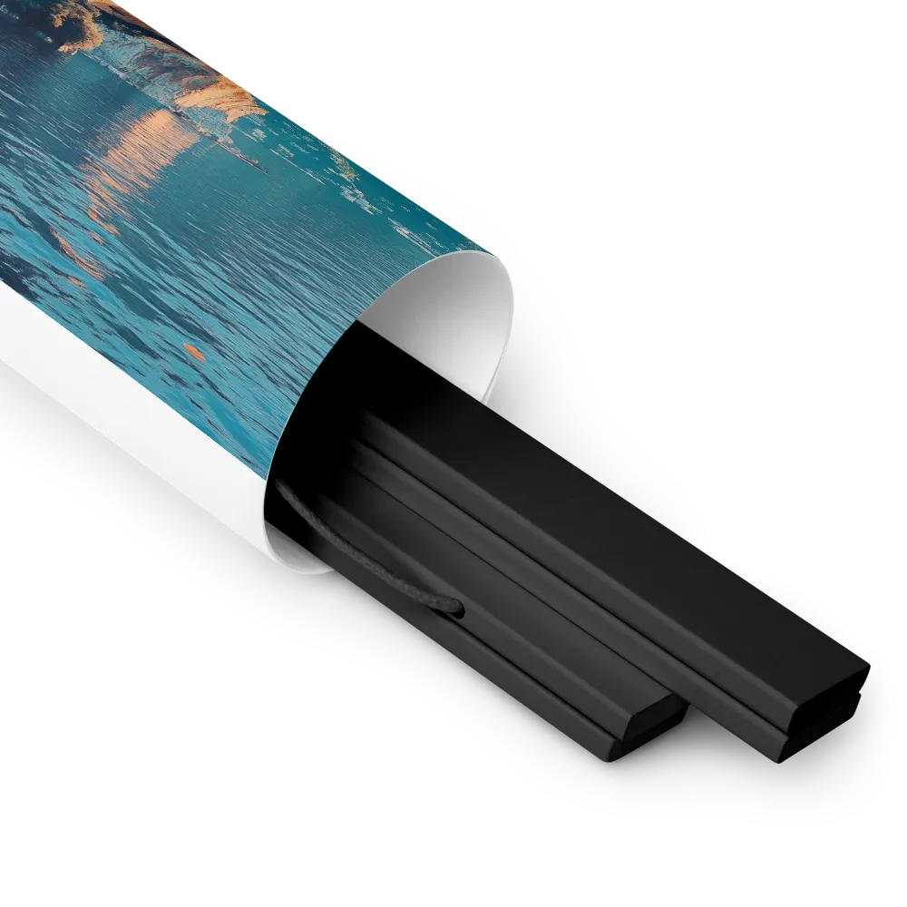 Elysian Waterscape | Poster With Black Wood Hanger | 8″×10″