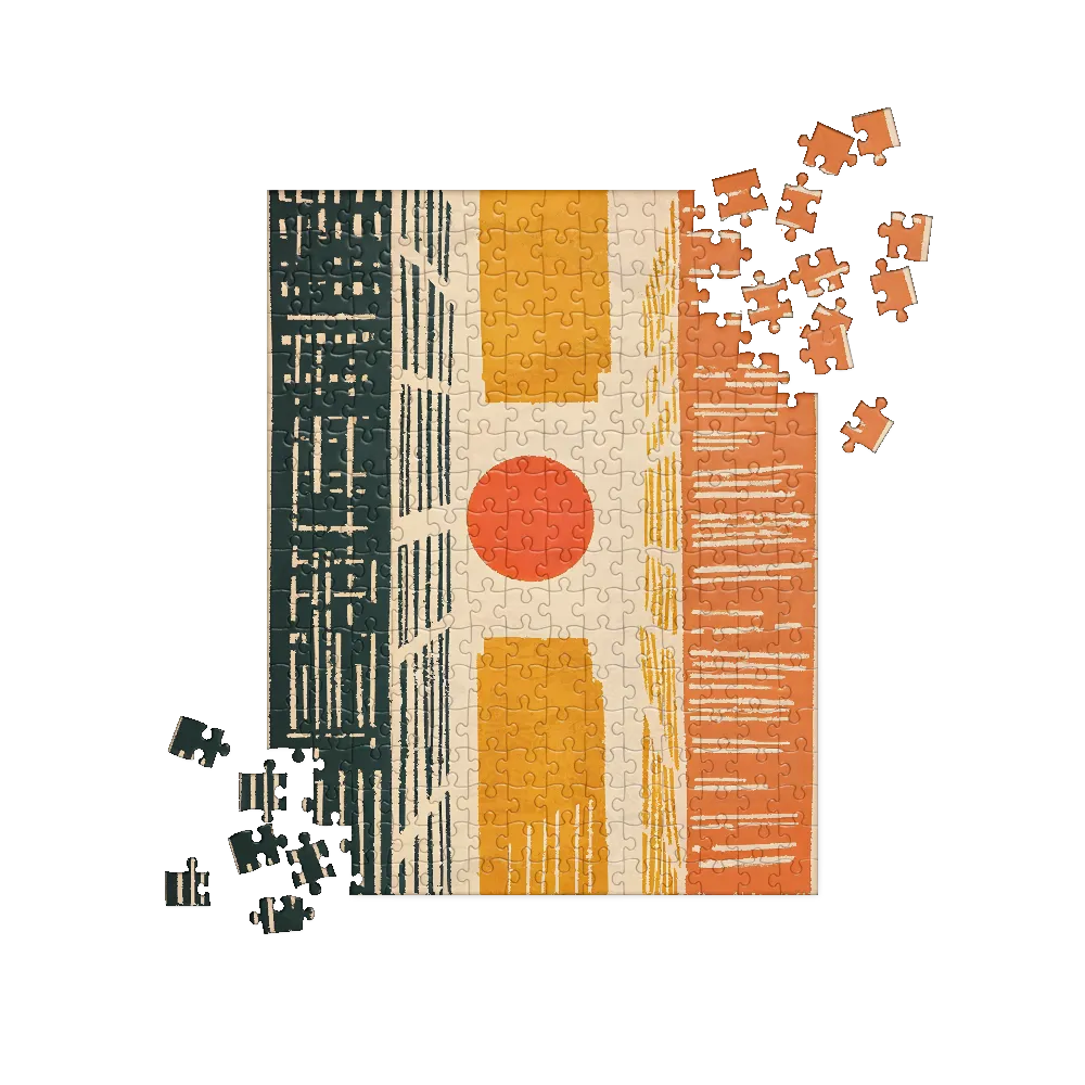 Urban Harmony: A Geometric Sunrise