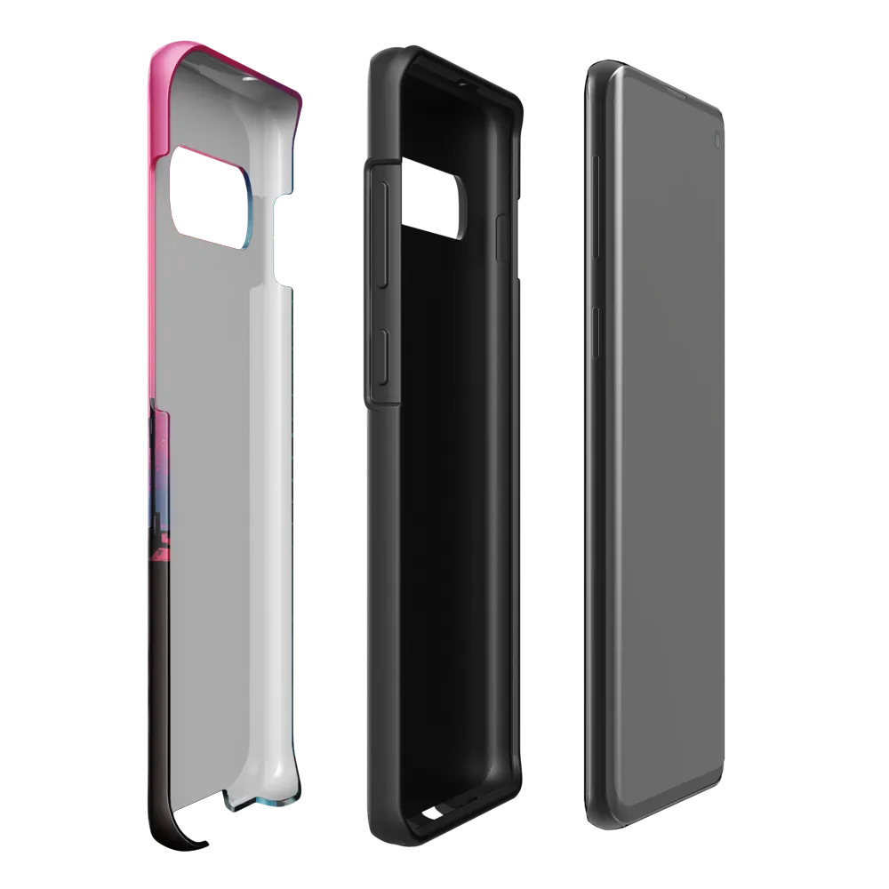 Neon Horizon | Phone Case |  S10 Plus | Tough Case | Glossy