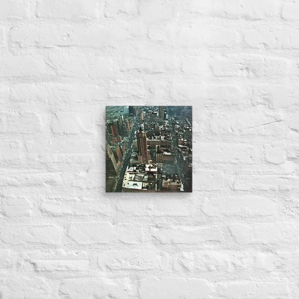 Aerial Symphony of Urban Life | Canvas | 10″×10″