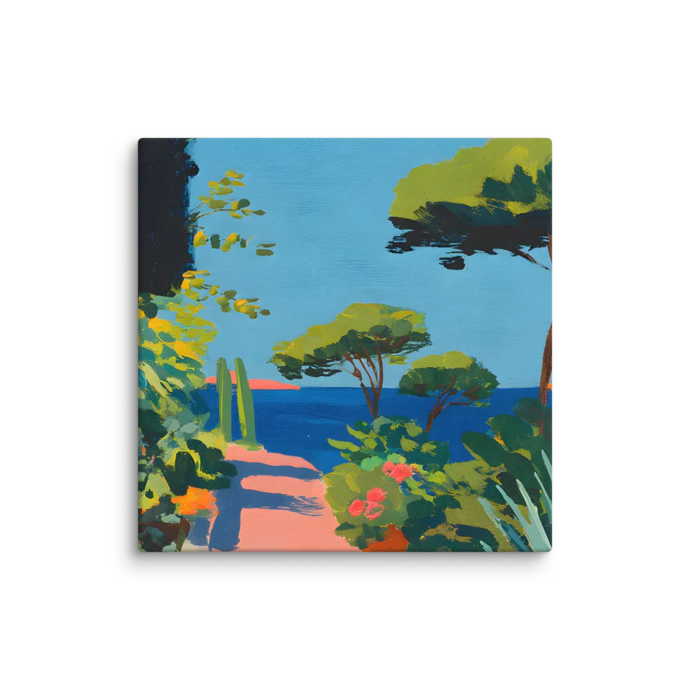 Coastal Garden Path 
 Canvas | 6″x 6″