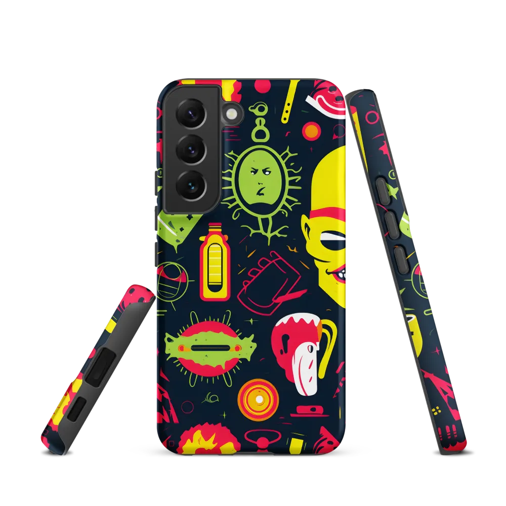 Neon Revelry: A Quirky Exploration of Modern Pop Art