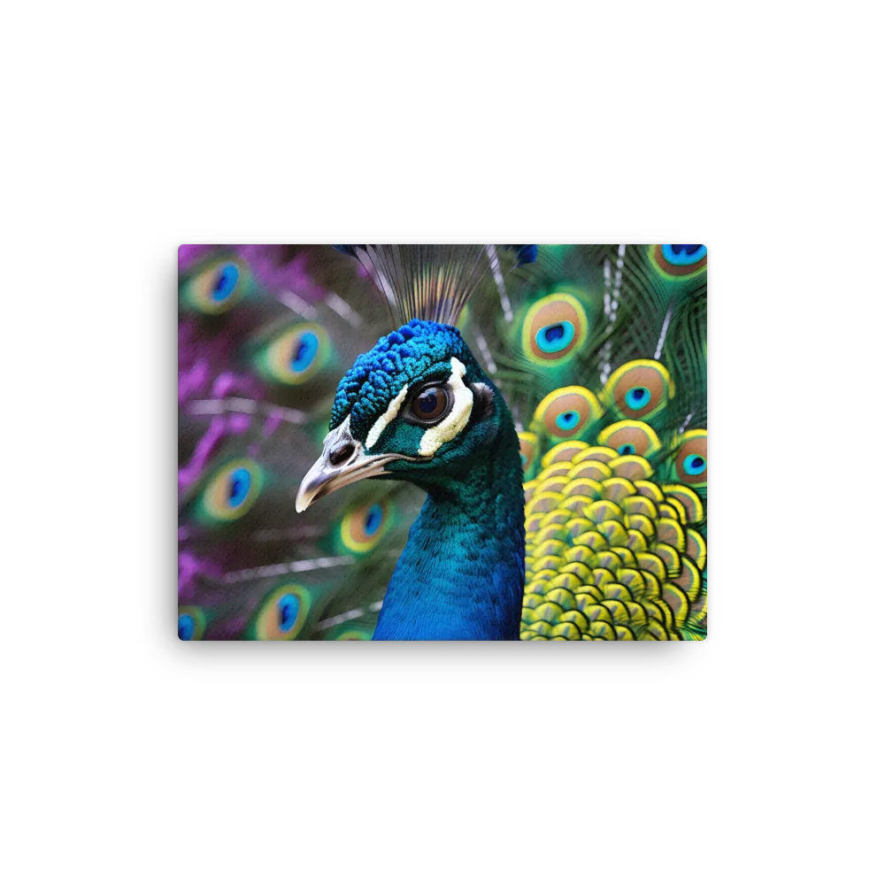 Regal Plumage: The Peacock's Splendor | Thin Canvas | 12″×16″
