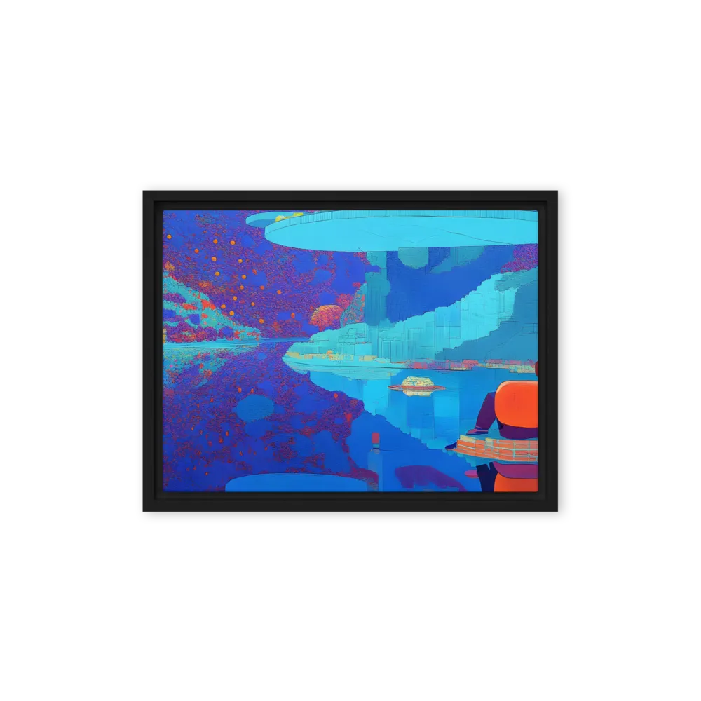 Reflections of Serenity | Canvas with Black Frame | 12″×16″