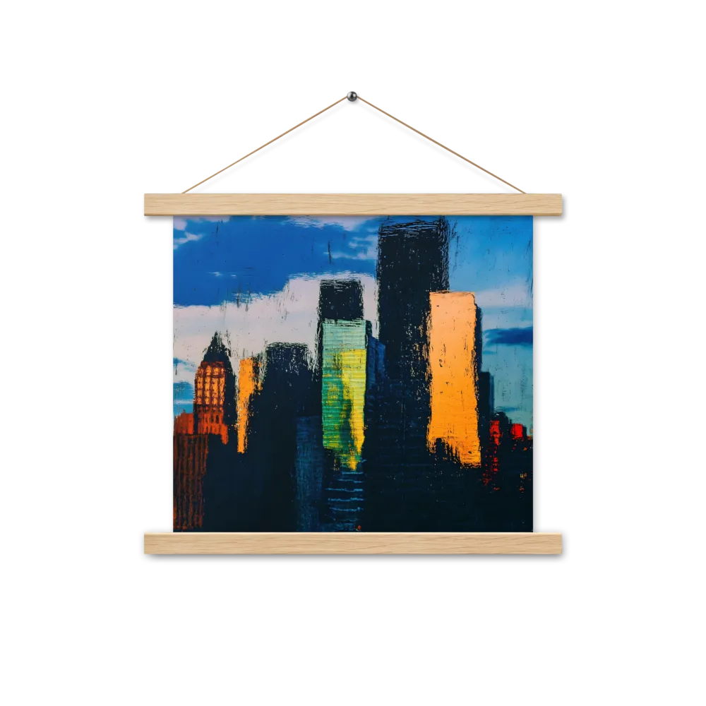 Reflections of Tranquility | Poster With Oak Wood Hanger | 14″×14″