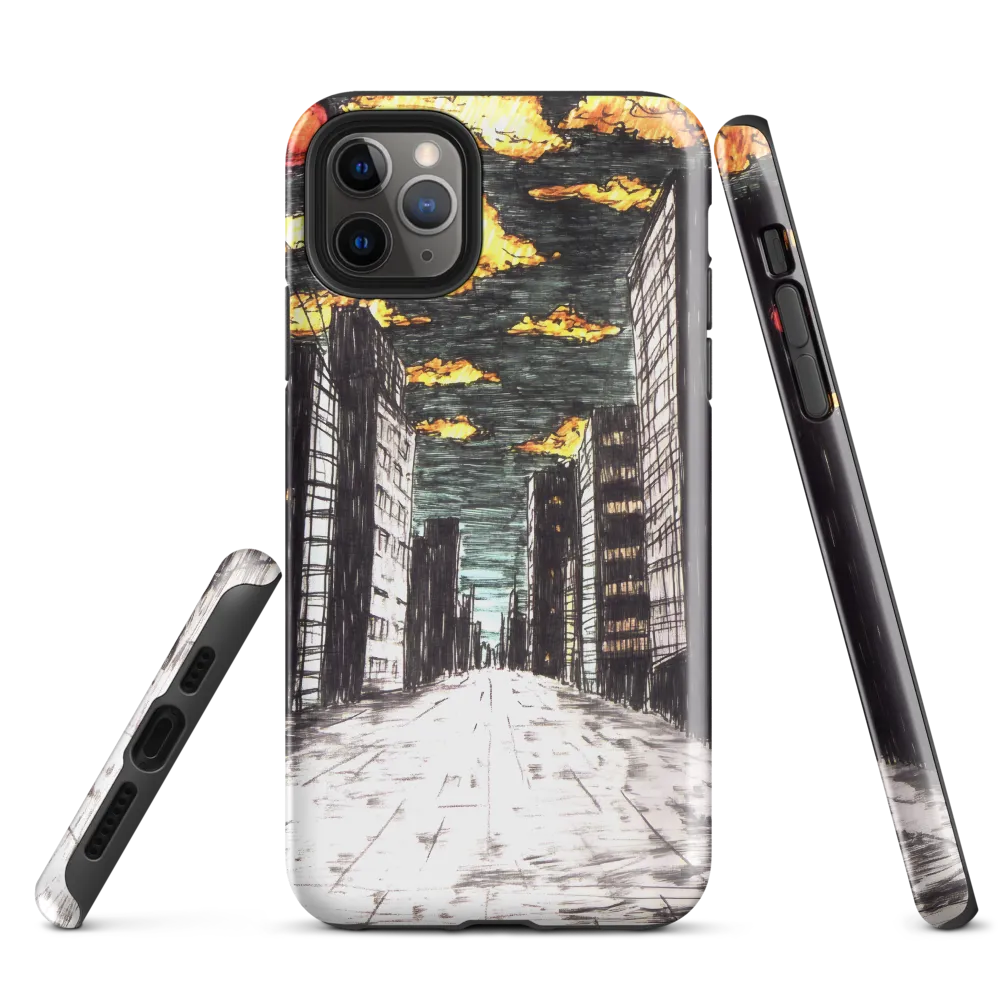 Eclipsed Cityscape | Phone Case |  11 Pro Max | Tough Case | Glossy