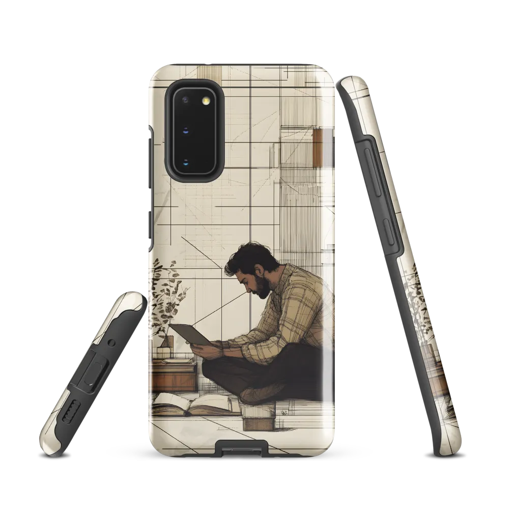 Quiet Reflections in Line | Phone Case |  S20 | Tough Case | Glossy
