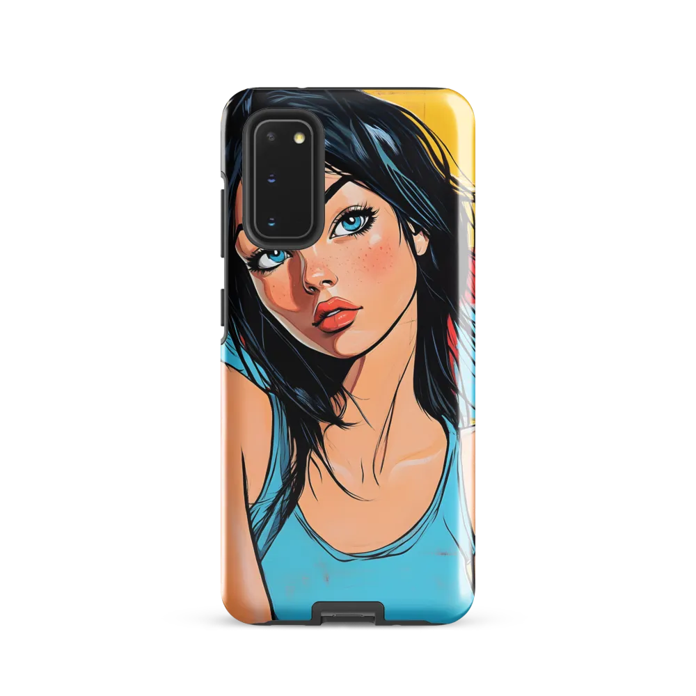 Vibrant Portrait of Modern Youth | Phone Case |  S20 | Tough Case | Glossy