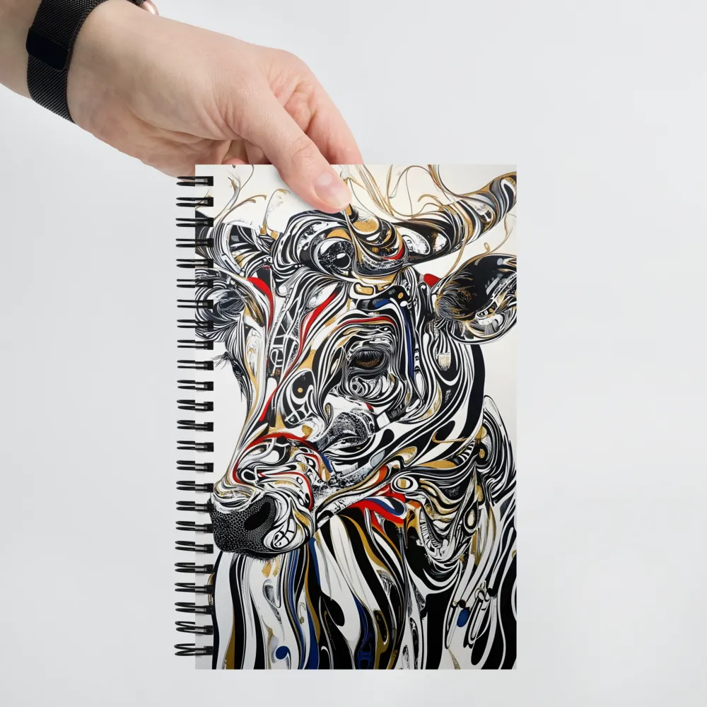 Flowing Essence of the Cow | Spiral Notebook