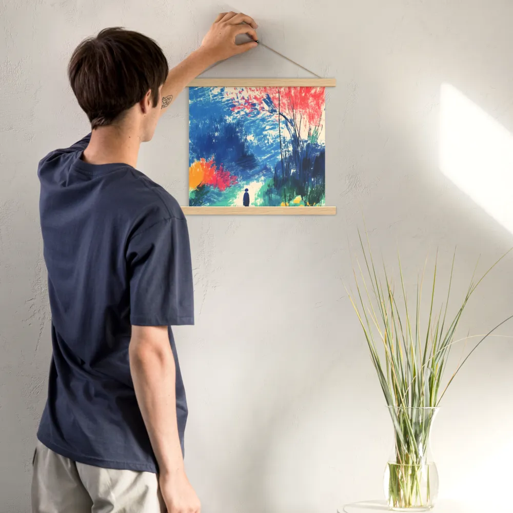Whispers of Tranquility | Poster With Oak Wood Hanger | 14″×14″