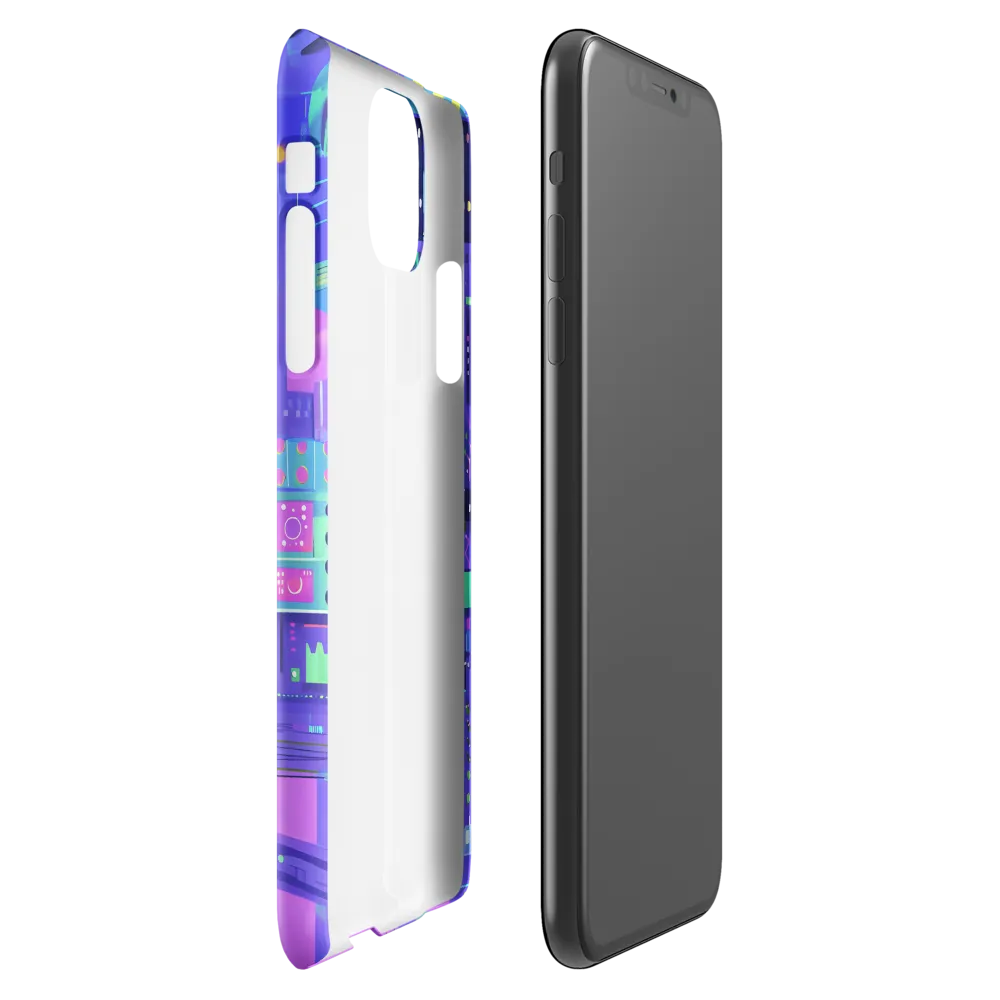 Futuristic Cityscape: A Digital Dream | Phone Case |  11 Pro Max | Snap Case | Glossy