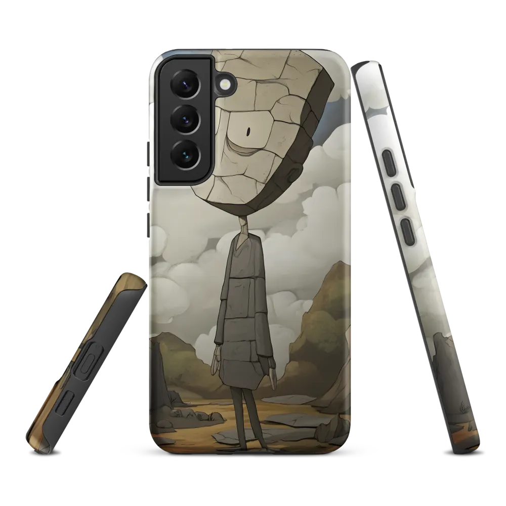 Whimsical Stone Figure in a Rocky Landscape | Phone Case |  S22 Plus | Tough Case | Matte