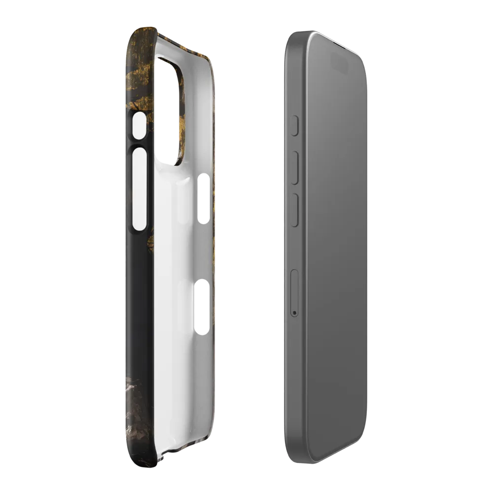 Golden Elegance: A Modern Profile Portrait