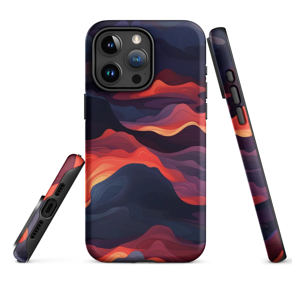 Ethereal Waves of Color | Phone Case |  15 Pro Max | Tough Case | Matte