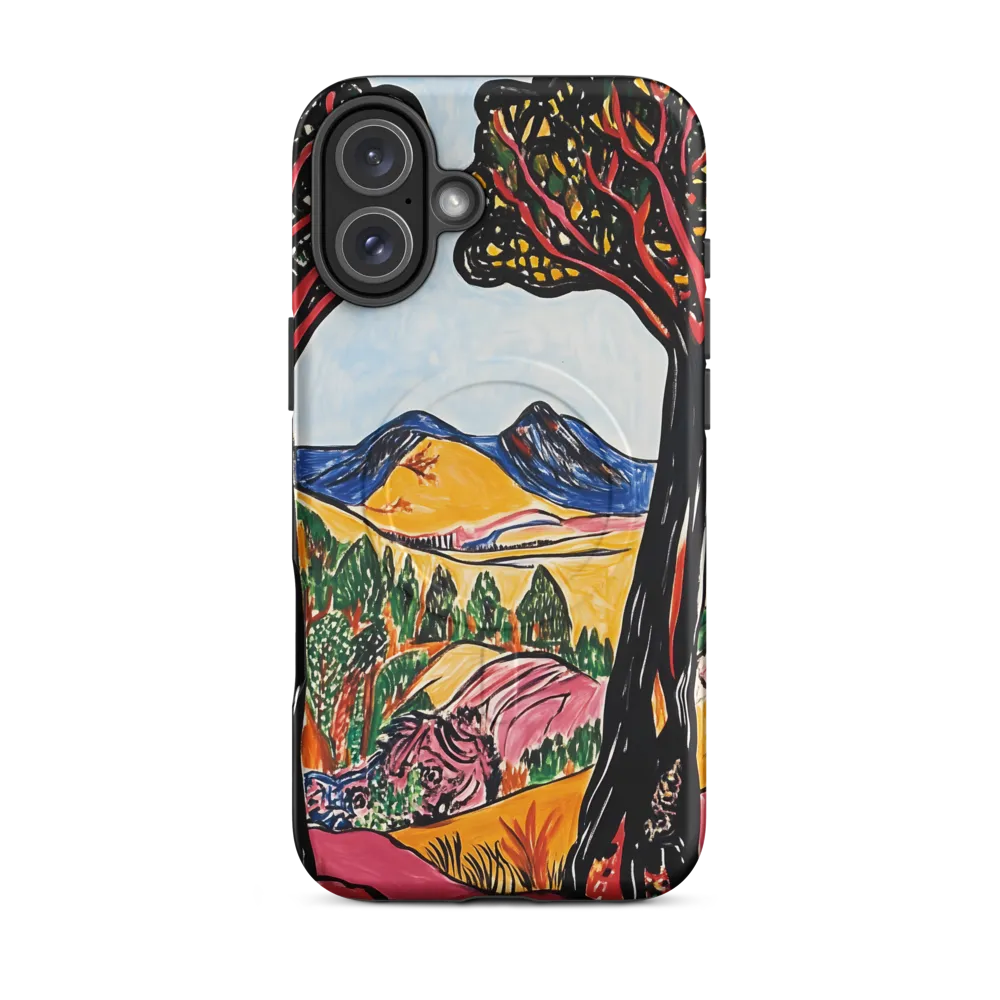 Vibrant Nature's Embrace | Phone Case |  16 Plus | MagSafe® Tough Case | Matte