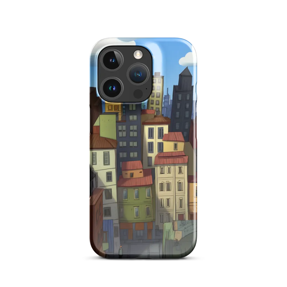 Urban Symphony: A Colorful Cityscape | Phone Case |  16 Pro | Snap Case | Glossy