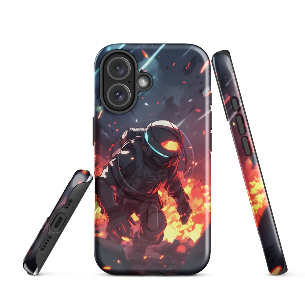 Astronaut Amidst Chaos
