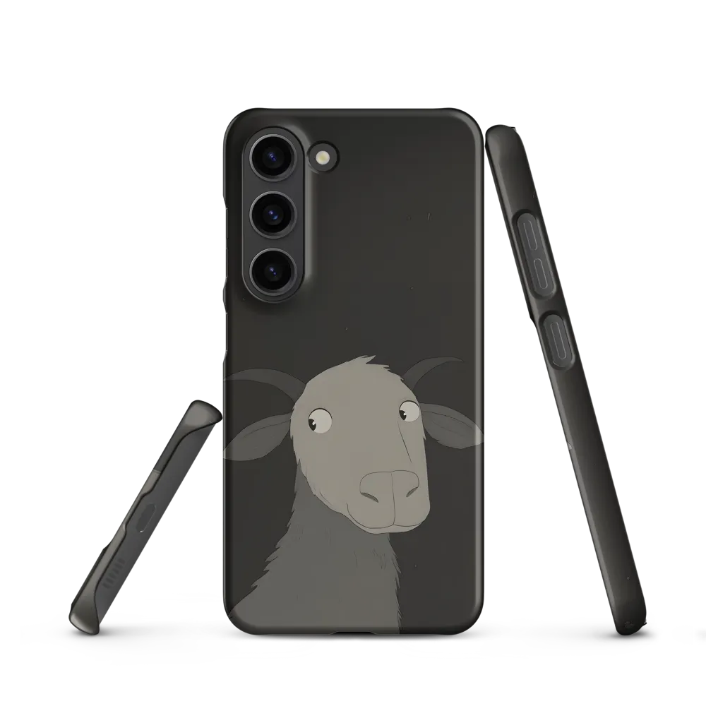 Whimsical Goat in Darkness