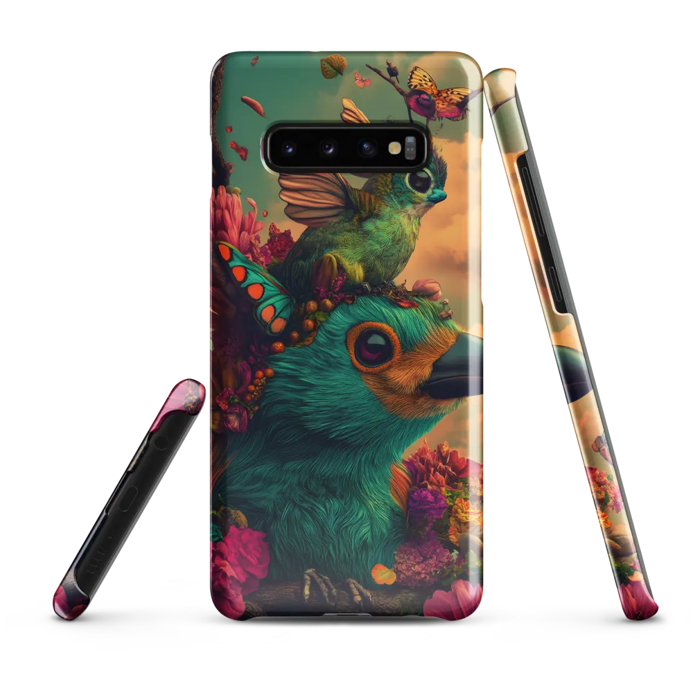 Whimsical Avian Fantasy | Phone Case |  S10 Plus | Snap Case | Glossy