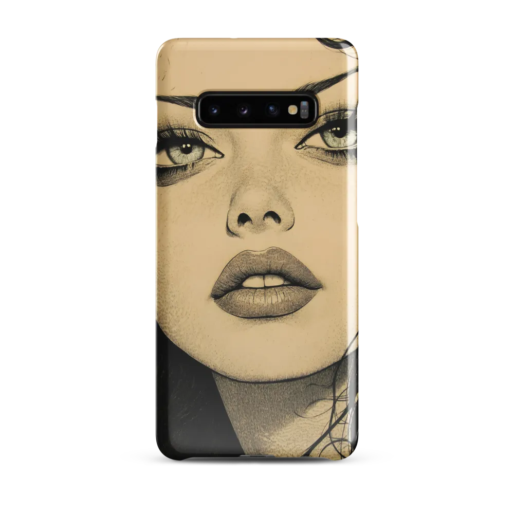 Enigmatic Gaze | Phone Case |  S10 Plus | Snap Case | Glossy