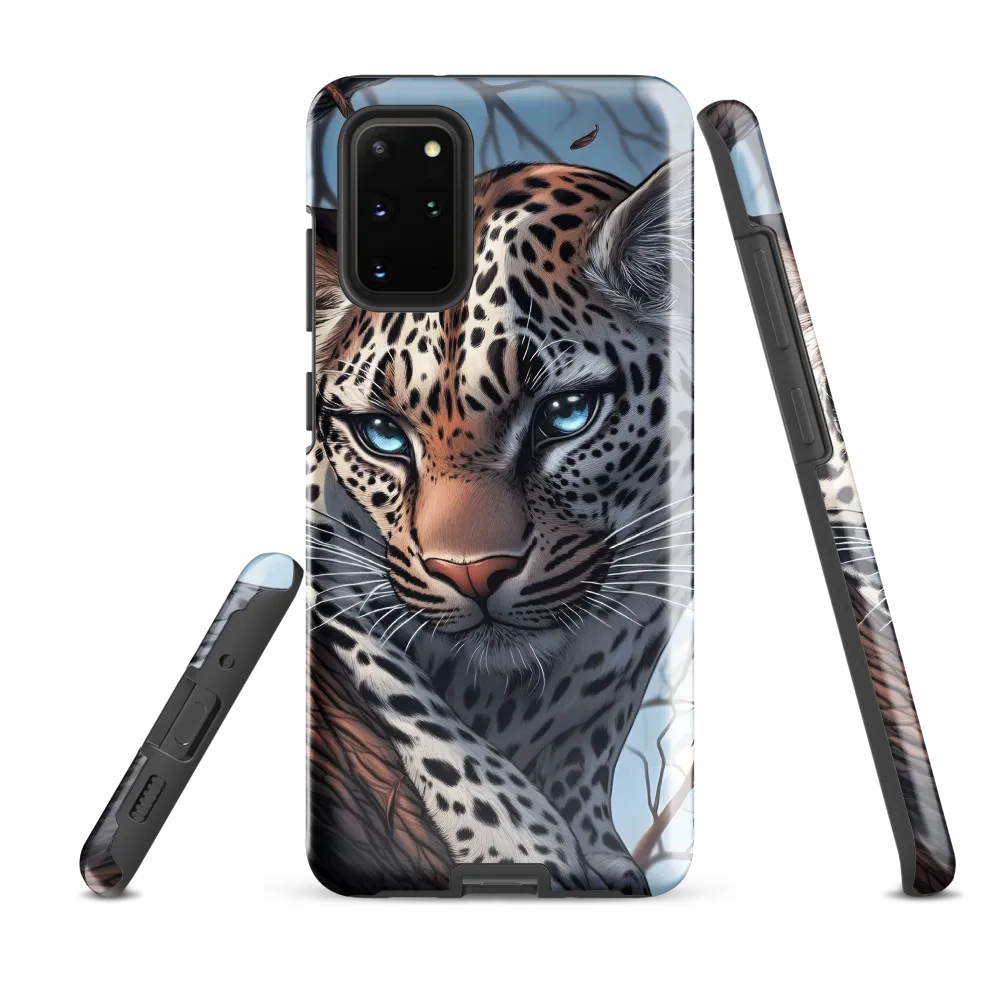 Silent Vigil: The Enigmatic Leopard | Phone Case |  S20 Plus | Tough Case | Glossy