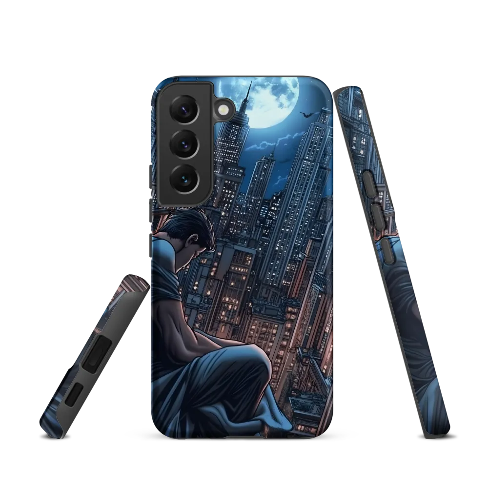 Reflections of a City Under the Moon | Phone Case |  S22 | Tough Case | Matte