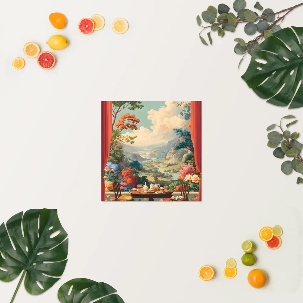 Tea-Time Overlook 
 Poster | 18″x 18″
