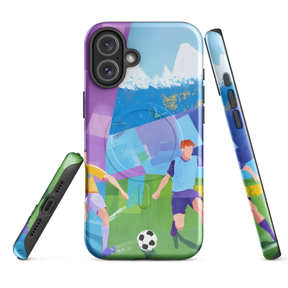 Dynamic Duel on the Field | Phone Case |  16 Plus | MagSafe® Tough Case | Glossy