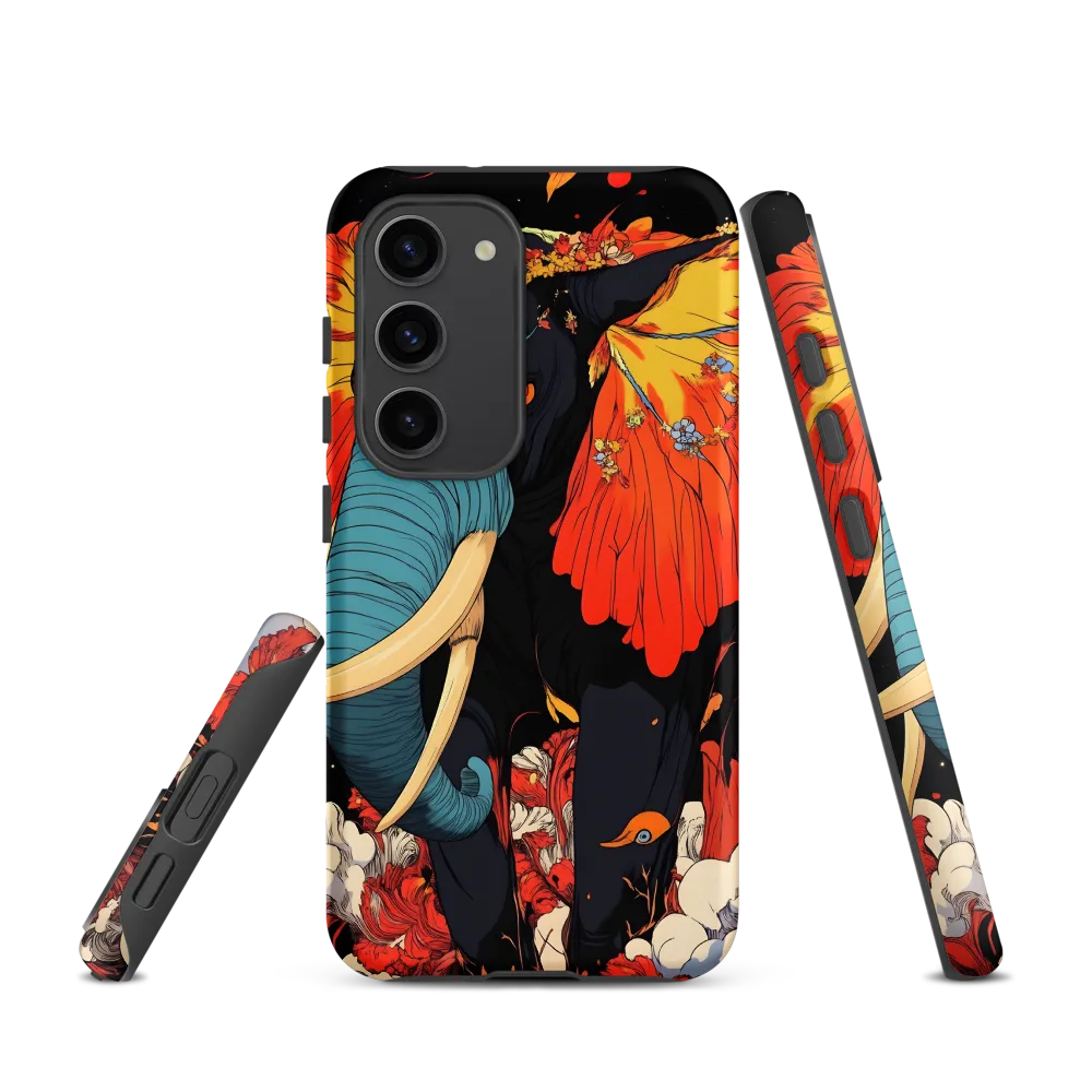 Majesty of the Floral Elephant | Phone Case |  S23 | Tough Case | Matte