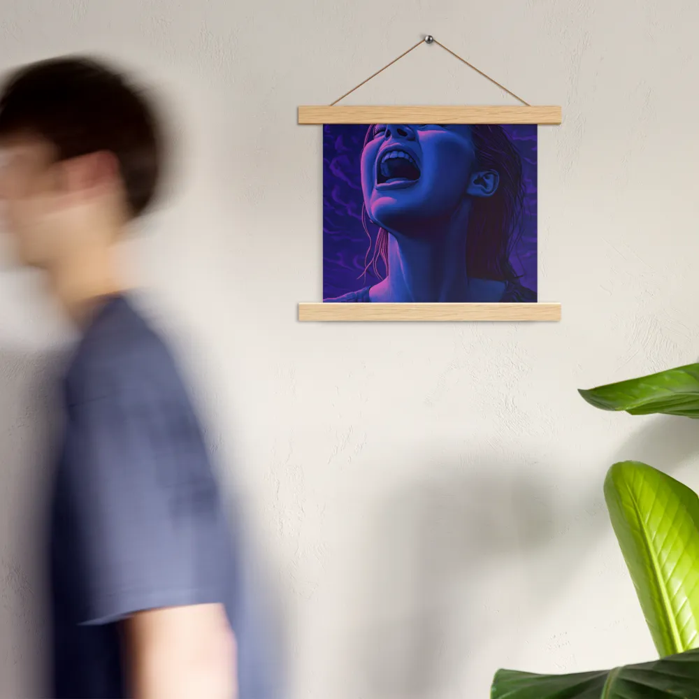 Echoes of Anguish | Poster With Oak Wood Hanger | 10″×10″