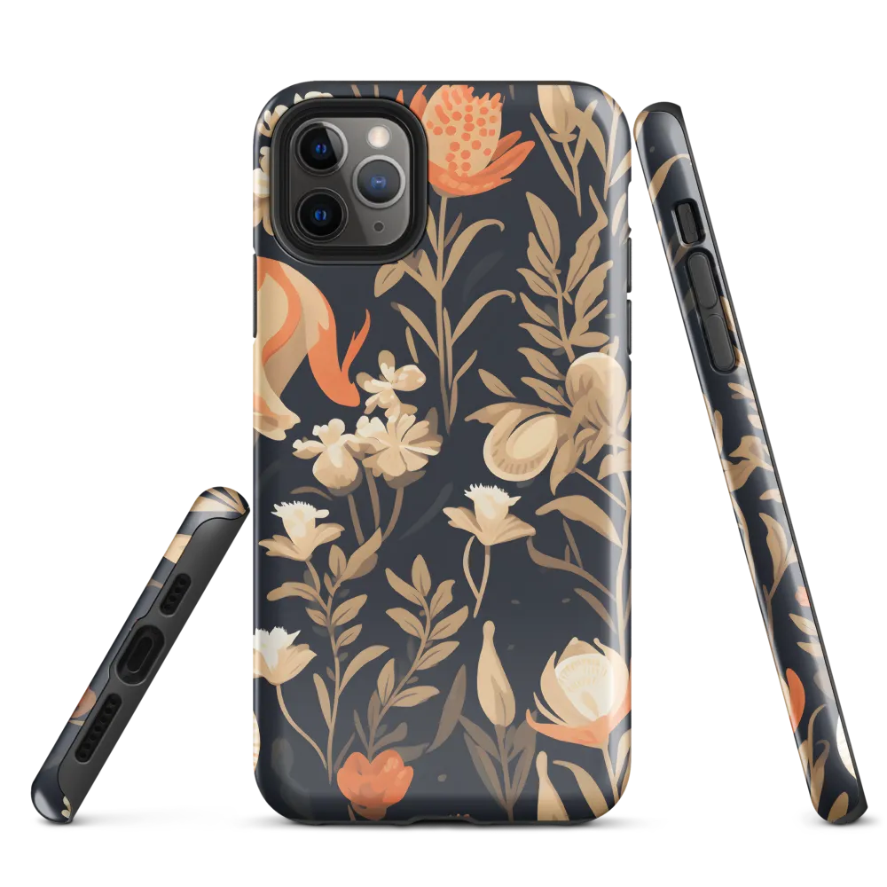 Floral Harmony: A Dance in the Dark | Phone Case |  11 Pro Max | Tough Case | Glossy