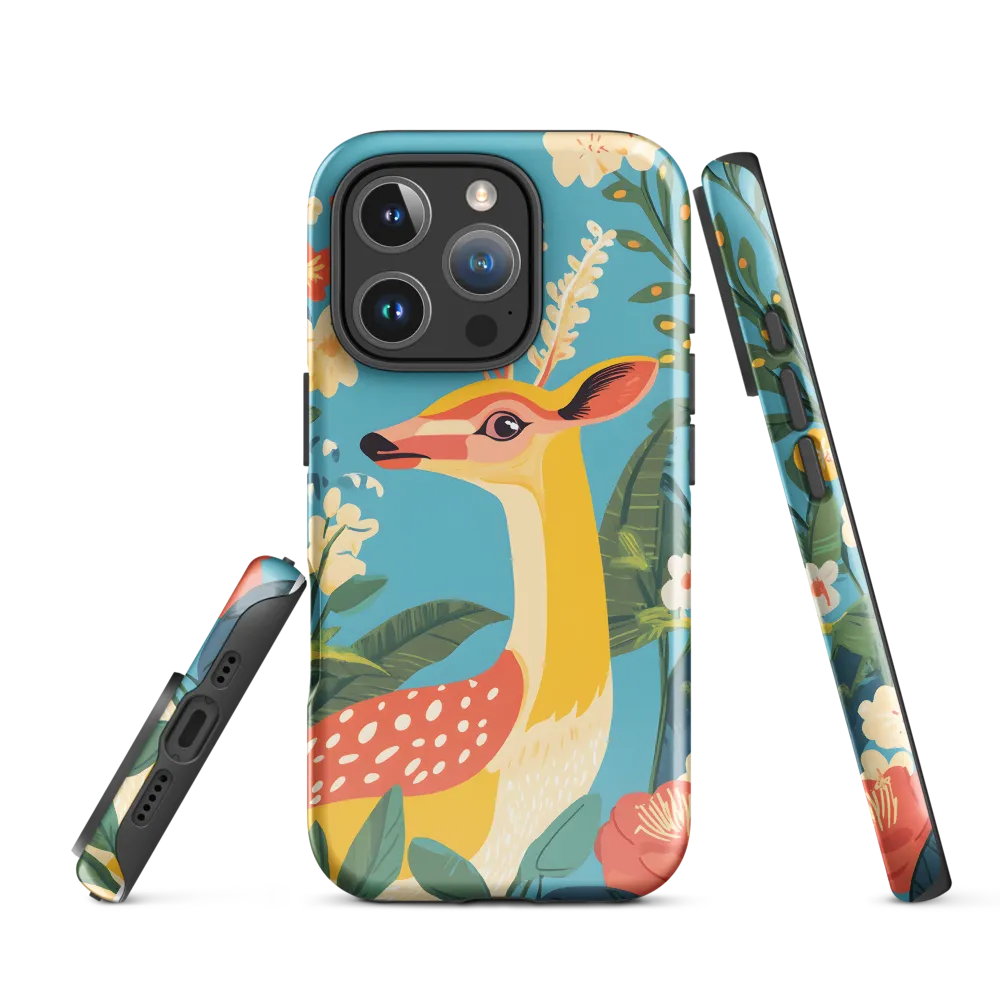 Serene Majesty: A Vibrant Deer Amidst Flora