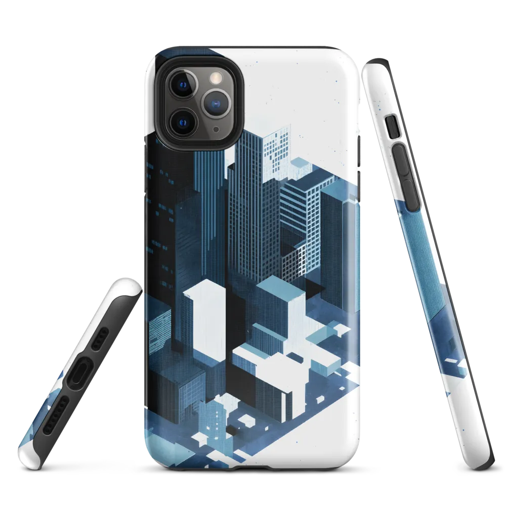 Urban Geometry: A Contemporary Cityscape | Phone Case |  11 Pro Max | Tough Case | Glossy