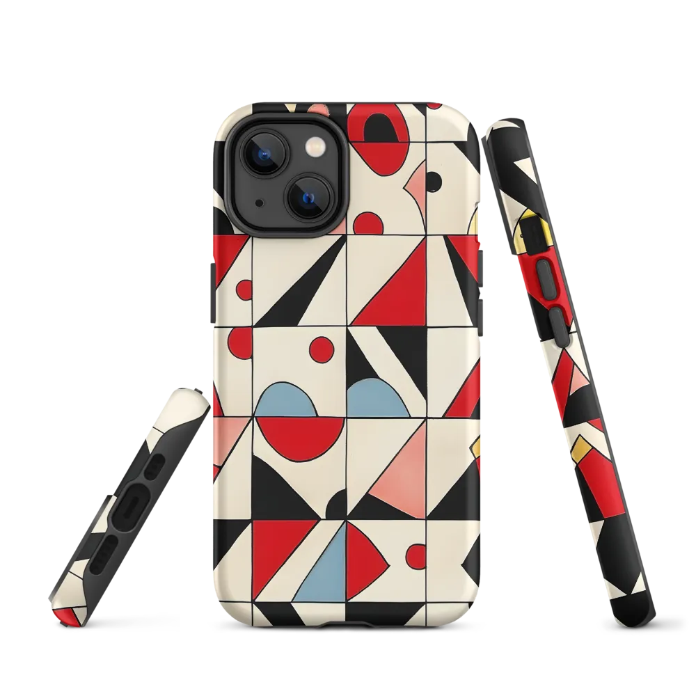 Dynamic Geometric Harmony | Phone Case |  14 | Tough Case | Matte