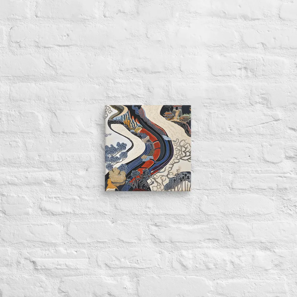 Flow of Tranquility | Canvas | 10″×10″