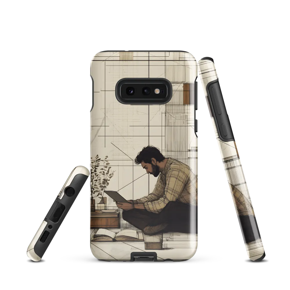 Quiet Reflections in Line | Phone Case |  S10e | Tough Case | Glossy