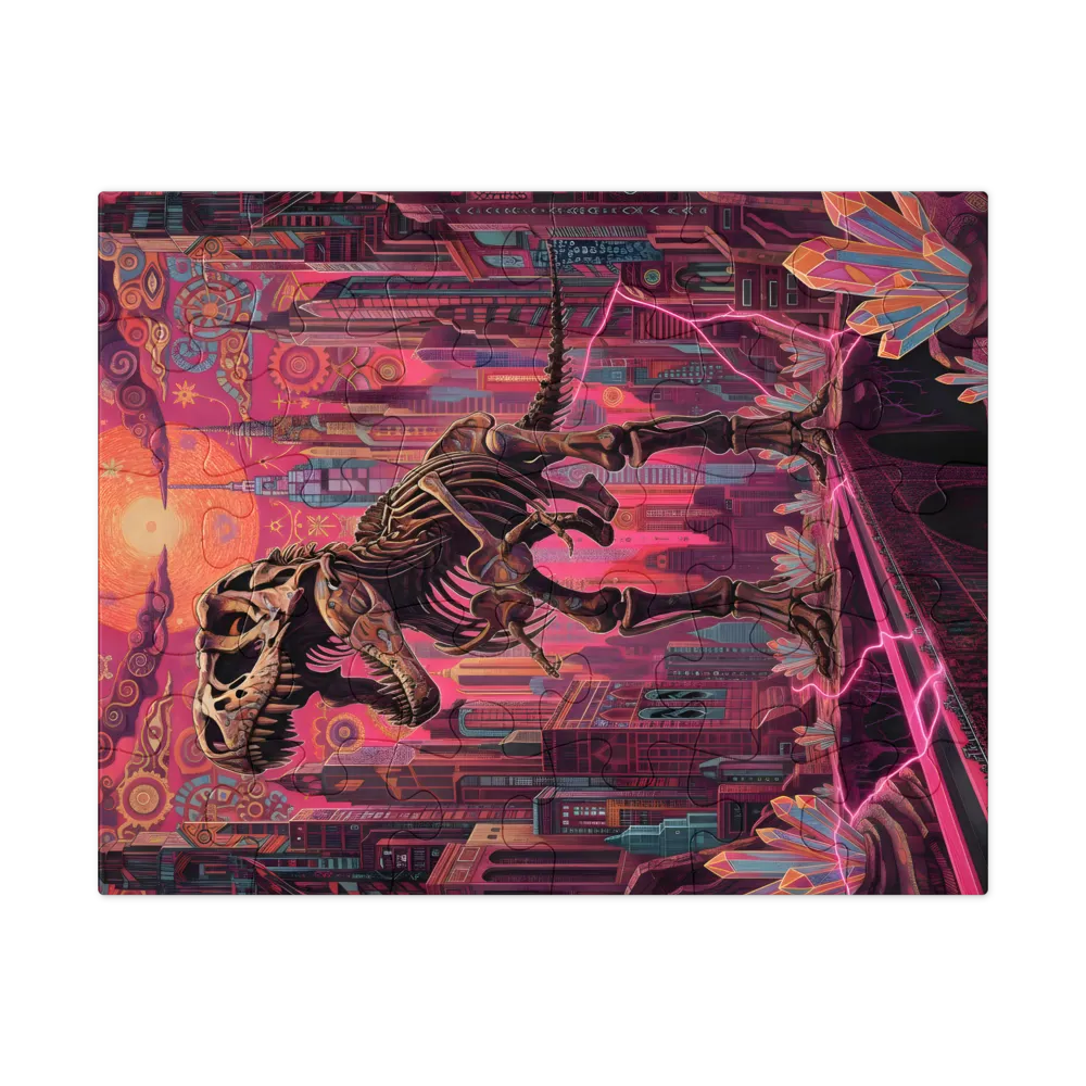 Neon Tyrant 
 Jigsaw Puzzle in Tin Box