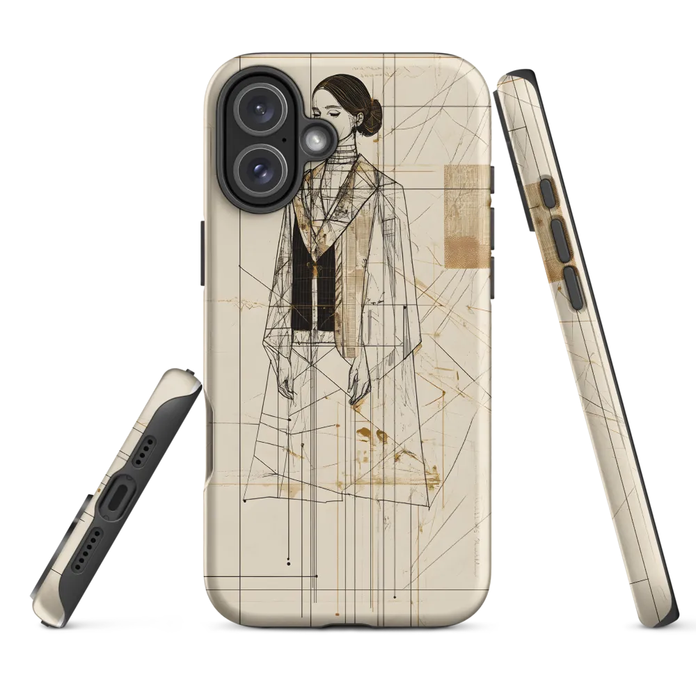 Elegance in Lines | Phone Case |  16 Plus | Tough Case | Matte