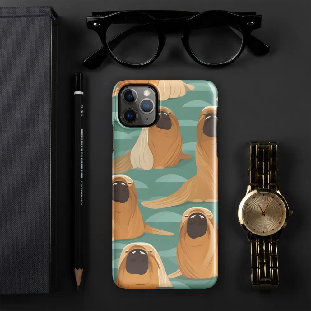 Whimsical Walrus Wonderland | Phone Case |  11 Pro Max | Snap Case | Glossy