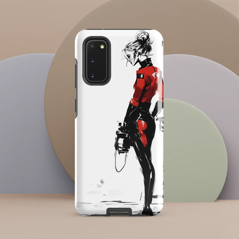The Edgy Elegance | Phone Case |  S20 | Tough Case | Glossy